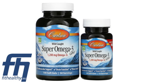 Carlson Labs Wild Caught Super Omega-3 Gems 1200 mg 100 + 30 softgels ...