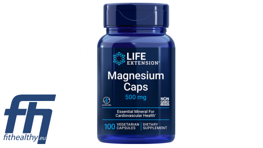 Life Extension Magnesium Caps 500 mg 100 vcaps | Sports nutrition, food ...
