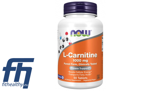 Now Foods L-Carnitine 1000 mg Weight Management 50 tab | Premium  Supplements, Vitamins & Herbs | FitHealthy.eu