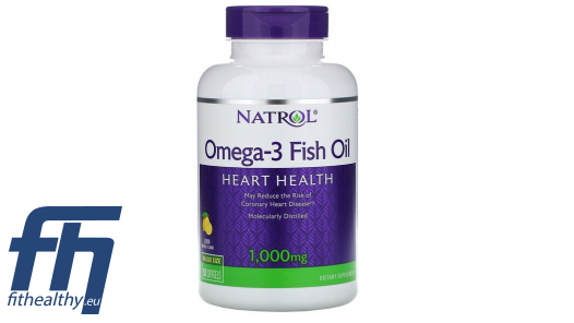 Natrol Omega 3 Fish Oil 1000 mg Lemon 150 softgels Sports nutrition food supplements vitamins