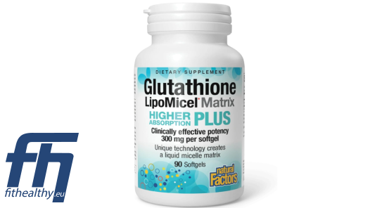 Natural Factors Glutathione LipoMicel Matrix 300 mg 90 softgels | Premium  Supplements, Vitamins & Herbs | FitHealthy.eu