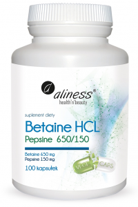 Aliness Betaine HCL Pepsin 650/150 mg