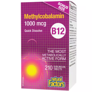 Natural Factors Vitamin B12 Methylcobalamin 1000 mcg