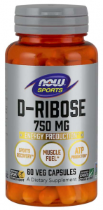 Now Foods D-Ribose 750 mg Po treniruotės ir atsigavimas
