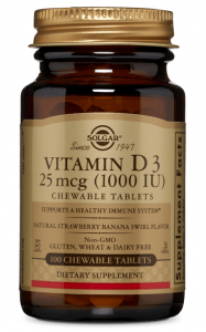 Solgar Vitamin D3 1000 IU 25 mcg  Chewable