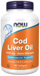 Now Foods Cod Liver Oil Extra Strength 1000 mg