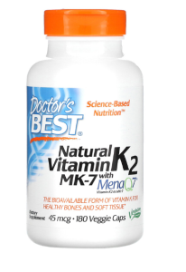 Doctor's Best Natural Vitamin K2 MK-7 with MenaQ7 45 mcg