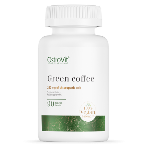 OstroVit Green Coffee Žalioji kava Apetito kontrolė Prieš treniruotę ir energija Svorio valdymas