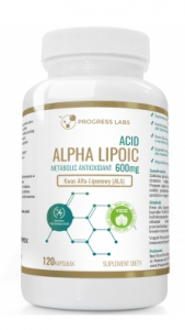 Progress Labs Alpha Lipoic Acid 600 mg Apetito kontrolė Svorio valdymas
