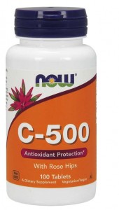 Now Foods Vitamin C-500 with Rose Hips