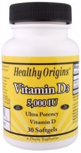 Healthy Origins Vitamin D-3 5000 iu