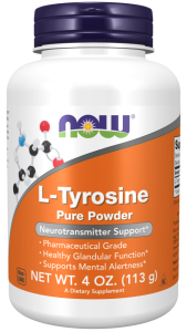 Now Foods L-Tyrosine Powder L-türosiin Aminohapped