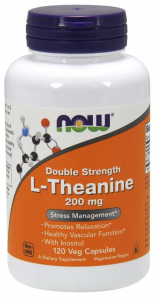 Now Foods L-Theanine 200 mg with Inositol Aminohapped