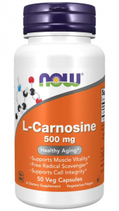 Now Foods L-Carnosine 500 mg L-karnosiin Aminohapped