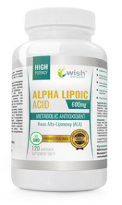 WISH Pharmaceutical Alpha lipoic acid 600 mg Apetito kontrolė Svorio valdymas