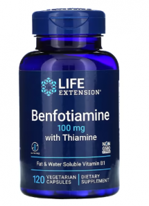Life Extension Benfotiamine with Thiamine 100 mg