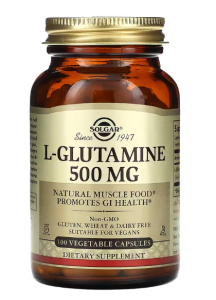 Solgar L-Glutamine 500 mg L-glutaminas Amino rūgštys