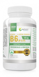 WISH Pharmaceutical Vitamin B6 (P-5-P) 50mg + Inulin
