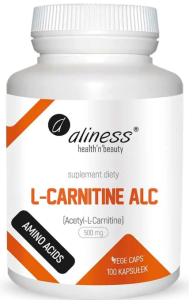 Aliness L-Carnityne ALC 500 mg L-karnitinas Amino rūgštys Svorio valdymas