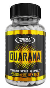 Real Pharm Guarana 530 mg Prieš treniruotę ir energija