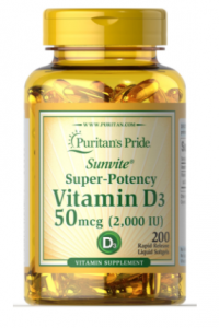 Puritan's Pride Vitamin D3 50 mcg 2000 iu