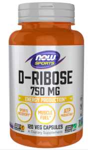 Now Foods D-Ribose 750 mg Pēc Slodzes Un Reģenerācija