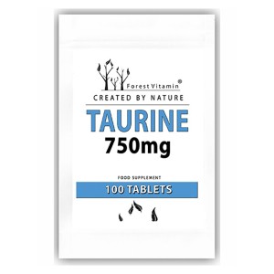 Forest Vitamin Taurine 750 mg L-Taurīns Aminoskābes