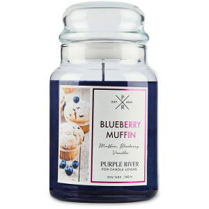 Purple River Scented Candle Blueberry Muffin