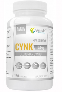 WISH Pharmaceutical Zinc Gluconate 15 mg + Prebiotic