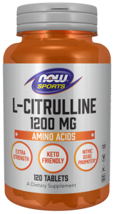Now Foods L-Citrulline Extra Strength 1200 mg L-citrulinas Amino rūgštys
