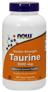 Now Foods Taurine 1000 mg L-Taurinas Amino rūgštys