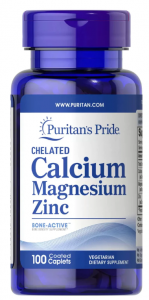 Puritan's Pride Chelated Calcium 1000 mg Magnesium 400 mg Zinc 25 mg