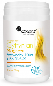 Aliness Magnesium Citrate Anhydrous 100% with B6 (P-5-P) powder