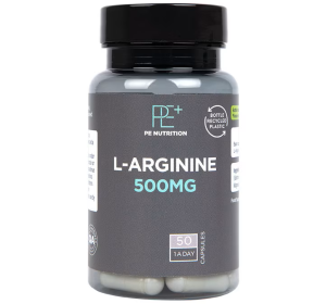 Holland & Barrett L-Arginine 500 mg Azoto oksido stiprintuvai L-argininas Amino rūgštys Prieš treniruotę ir energija