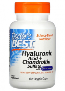 Doctor's Best Hyaluronic Acid + Chondroitin Sulfate with BioCell Collagen