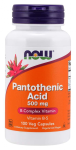 Now Foods Pantothenic Acid 500 mg