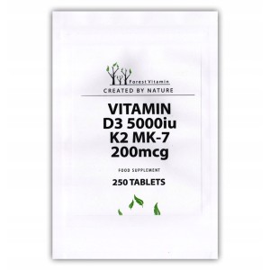 Vitamin D3 5000 iu K2 MK-7 200 mcg