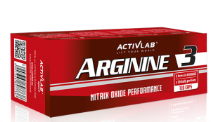 Activlab Arginine 3 Lämmastikoksiidi võimendid L-arginiin Aminohapped Enne treeningut ja energiat