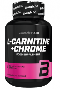 Biotech Usa L-Carnitine + Chrome L-karnitiin Söögiisu kontroll Kaalu juhtimine