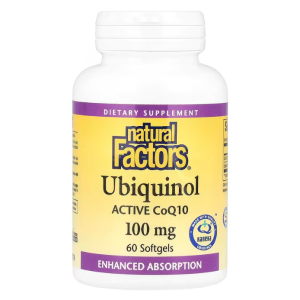 Natural Factors Ubiquinol, Active CoQ10 100 mg