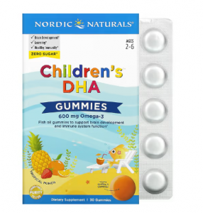 Nordic Naturals Children's DHA Gummies 600 mg Tropical Punch
