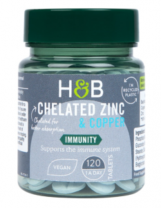 Holland & Barrett Chelated Zinc and Copper 15 mg