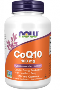 Now Foods Coenzyme Q10 100 mg with Hawthorn Berry