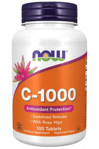 Now Foods Vitamin C-1000 with Rose Hips Sustained Release