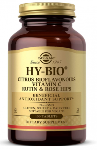Solgar Hy-Bio Citrus Bioflavonoids Vitamin C Rutin & Rose Hips