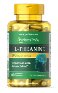 Puritan's Pride L-Theanine 200 mg Amino rūgštys