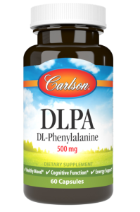 Carlson Labs DLPA (DL-Phenylalanine) 500 mg L-fenilalaninas Amino rūgštys