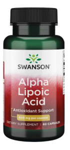 Swanson Alpha Lipoic Acid 600 mg Контроль Веса