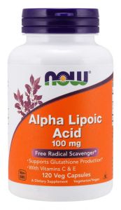 Now Foods Alpha Lipoic Acid  with Vitamins C & E 100 mg