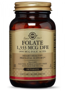 Solgar Folate 1,333 mcg DFE (800 mcg folic acid)